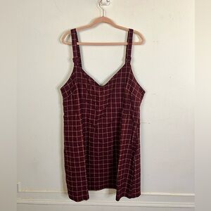 Forever21 Plaid Patterned Pinafore Mini Dress